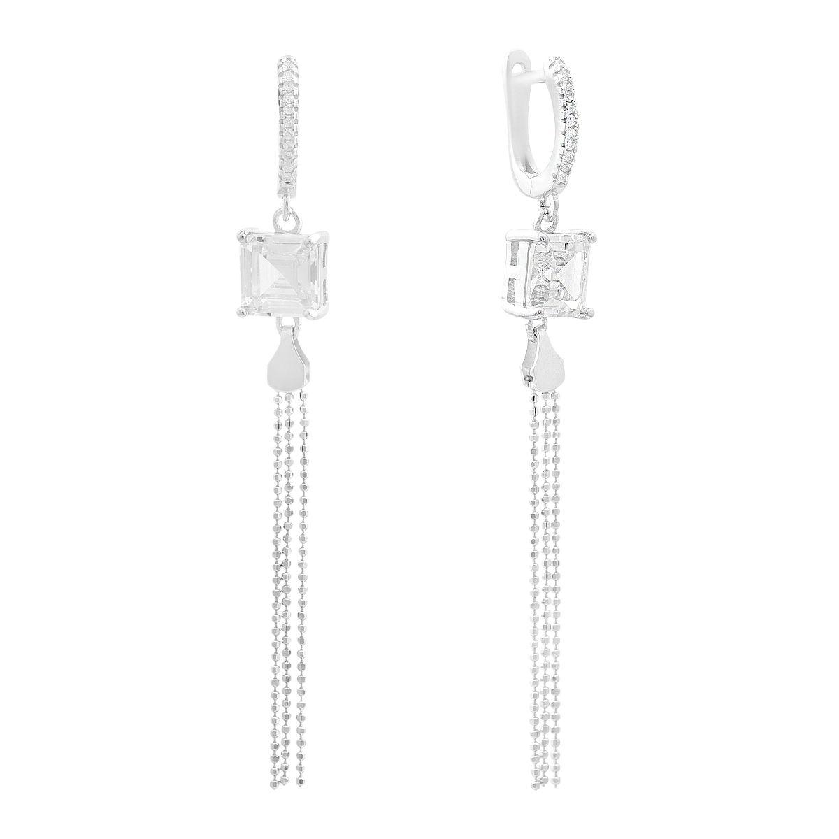 Silver earrings with cubic zirkonia (2207764) білий
Silver earrings with cubic zirkonia (2207764) білий