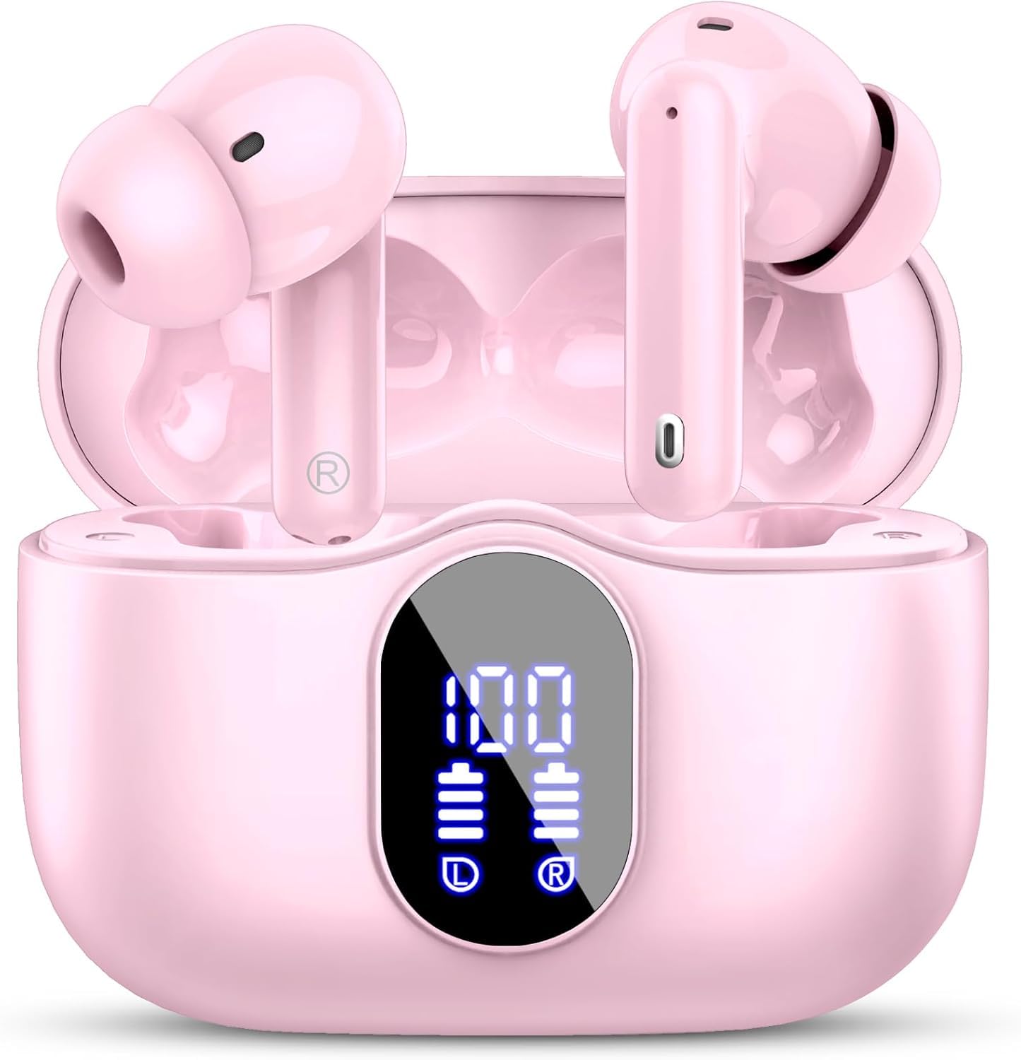 Bluetooth Wireless Earphones Latest Bluetooth Bluetooth ENC Call Noise Cancelling Instant Connection Touch Operation HiFi Sound Quality Automatic рожевий
Bluetooth Wireless Earphones Latest Bluetooth Bluetooth ENC Call Noise Cancelling Instant Connection Touch Operation HiFi Sound Quality Automatic рожевий