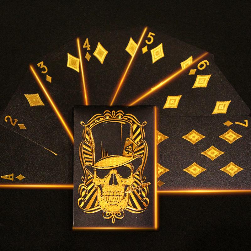 Black Rose/Skull (Gold/Silver)Playing Card Game Card Group Waterproof Poker Suit Magic Dmagic Package Board Game Gift Collection
Black Rose/Skull (Gold/Silver)Playing Card Game Card Group Waterproof Poker Suit Magic Dmagic Package Board Game Gift Collection