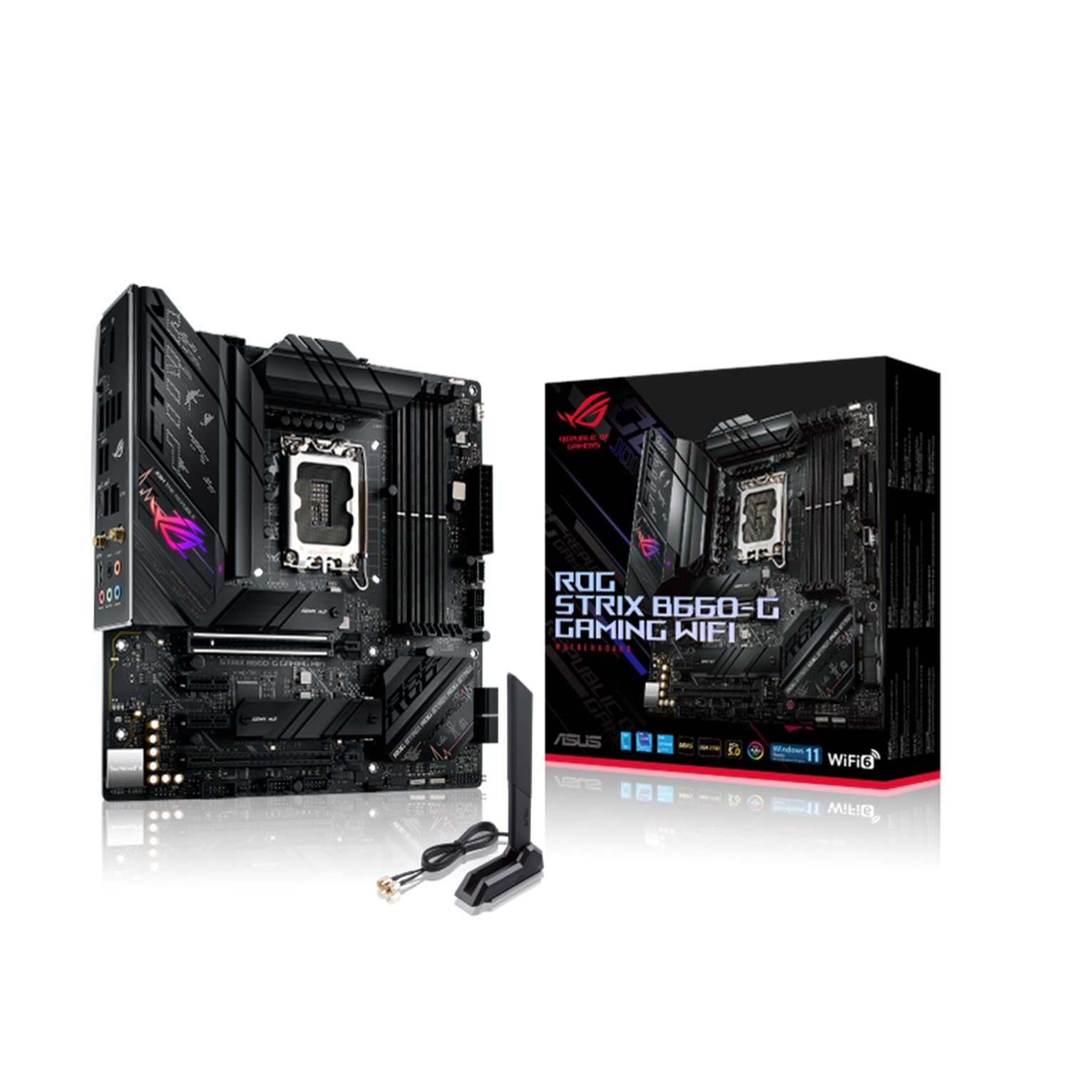 ASUS INTEL 12-го покоління, сумісний з процесором, чіпсет B660, материнська плата mATX, ROG STRIX GAMING, авторизований дистриб’ютор WIFI (LGA1700) B660-G [Вітчизняний чорний
ASUS INTEL 12-го покоління, сумісний з процесором, чіпсет B660, материнська плата mATX, ROG STRIX GAMING, авторизований дистриб’ютор WIFI (LGA1700) B660-G [Вітчизняний чорний