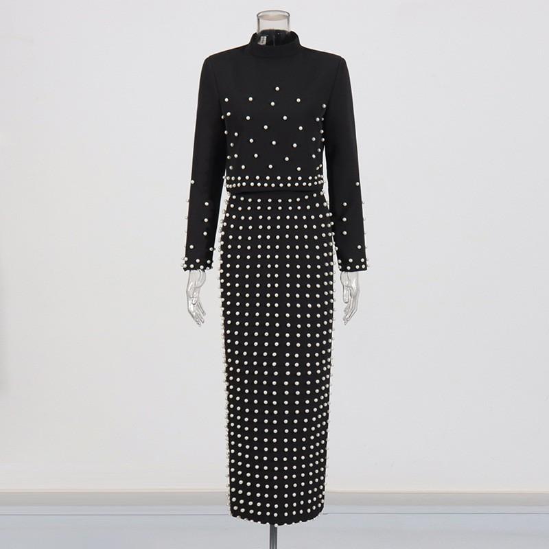 Fashion Socialite Style Heavy Industry Beaded Suit High-end Short Top Temperament Slimming Skirt Women M чорний
Fashion Socialite Style Heavy Industry Beaded Suit High-end Short Top Temperament Slimming Skirt Women M чорний