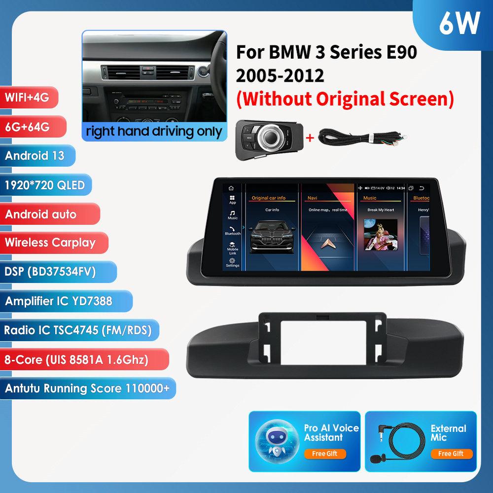 OSSURET 10,25-дюймовая автомобильная магнитола для BMW 3 серии E90(2005-2012)Без оригинального экрана (Только правостороннее вождение) Интеллектуальный беспроводной Carplay Android Auto 6W 6G 64G AI
OSSURET 10,25-дюймовая автомобильная магнитола для BMW 3 серии E90(2005-2012)Без оригинального экрана (Только правостороннее вождение) Интеллектуальный беспроводной Carplay Android Auto 6W 6G 64G AI