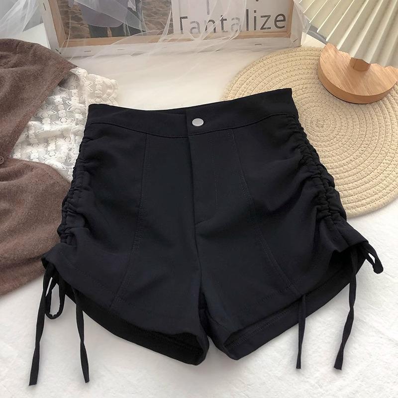 Women s High-Waisted Black Casual Pants with Side Ties and Button Closure, Korean Style, Slimming Outerwear Shorts for Autumn/Winter 2023 4XL
Women s High-Waisted Black Casual Pants with Side Ties and Button Closure, Korean Style, Slimming Outerwear Shorts for Autumn/Winter 2023 4XL