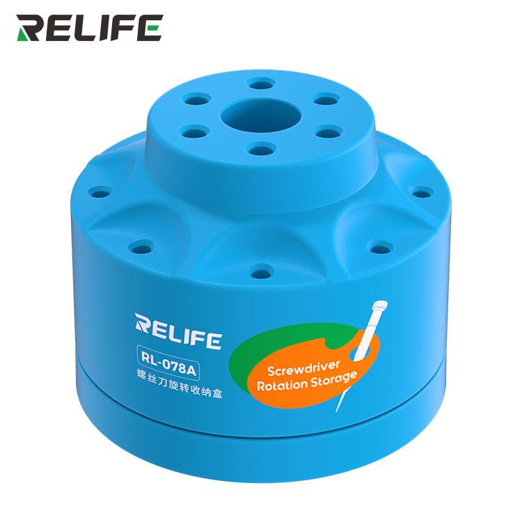 RELIFE RL-078A Rotary Screwdriver Storage Box with Non-Slip Base Multi-function 14 Holes Phone Repair Tools Collecting Bracket
RELIFE RL-078A Rotary Screwdriver Storage Box with Non-Slip Base Multi-function 14 Holes Phone Repair Tools Collecting Bracket