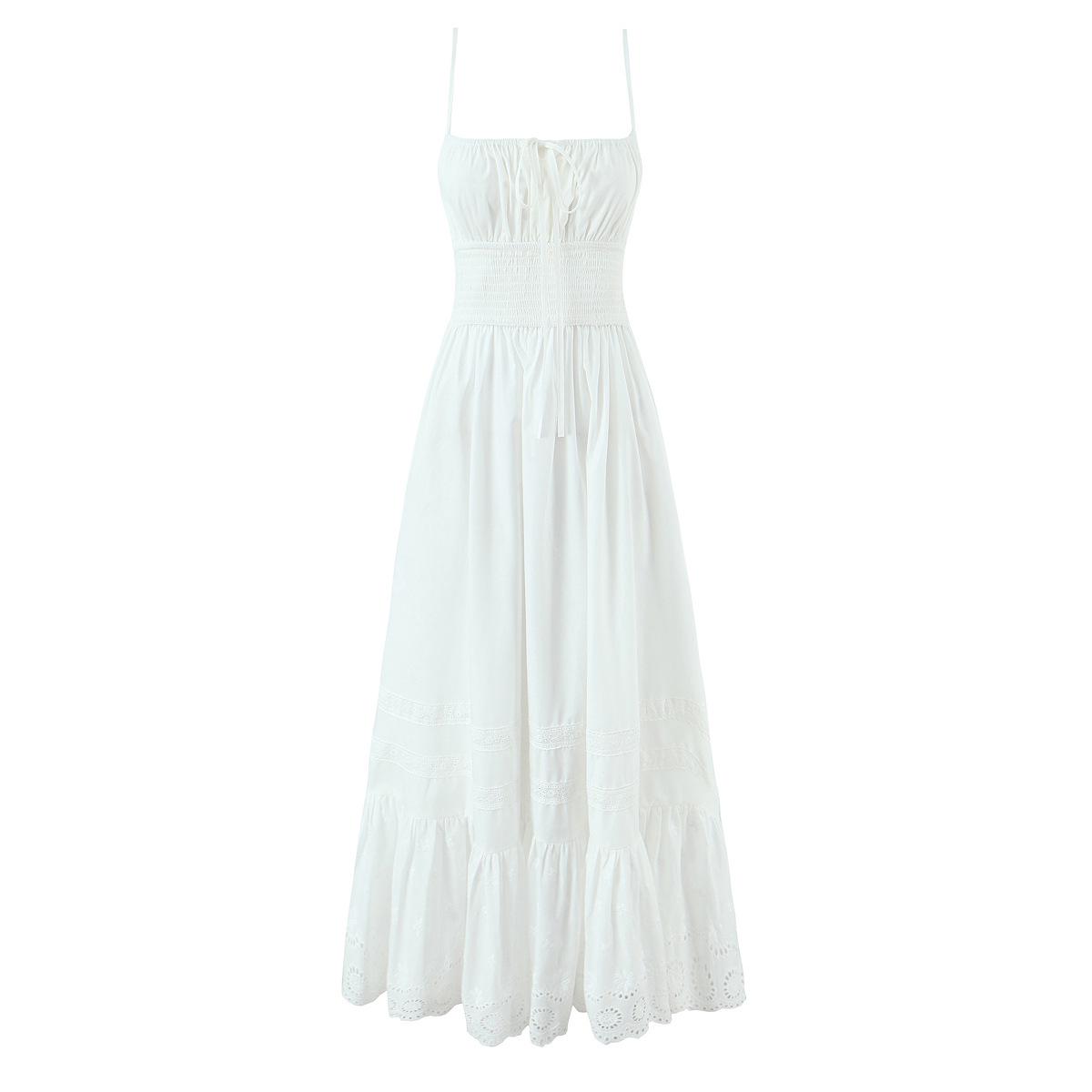 2025 Sweet Embroidered Resort Style Long Dress with French Square Neck - Retro Evening Slimming Gown Size L
2025 Sweet Embroidered Resort Style Long Dress with French Square Neck - Retro Evening Slimming Gown Size L