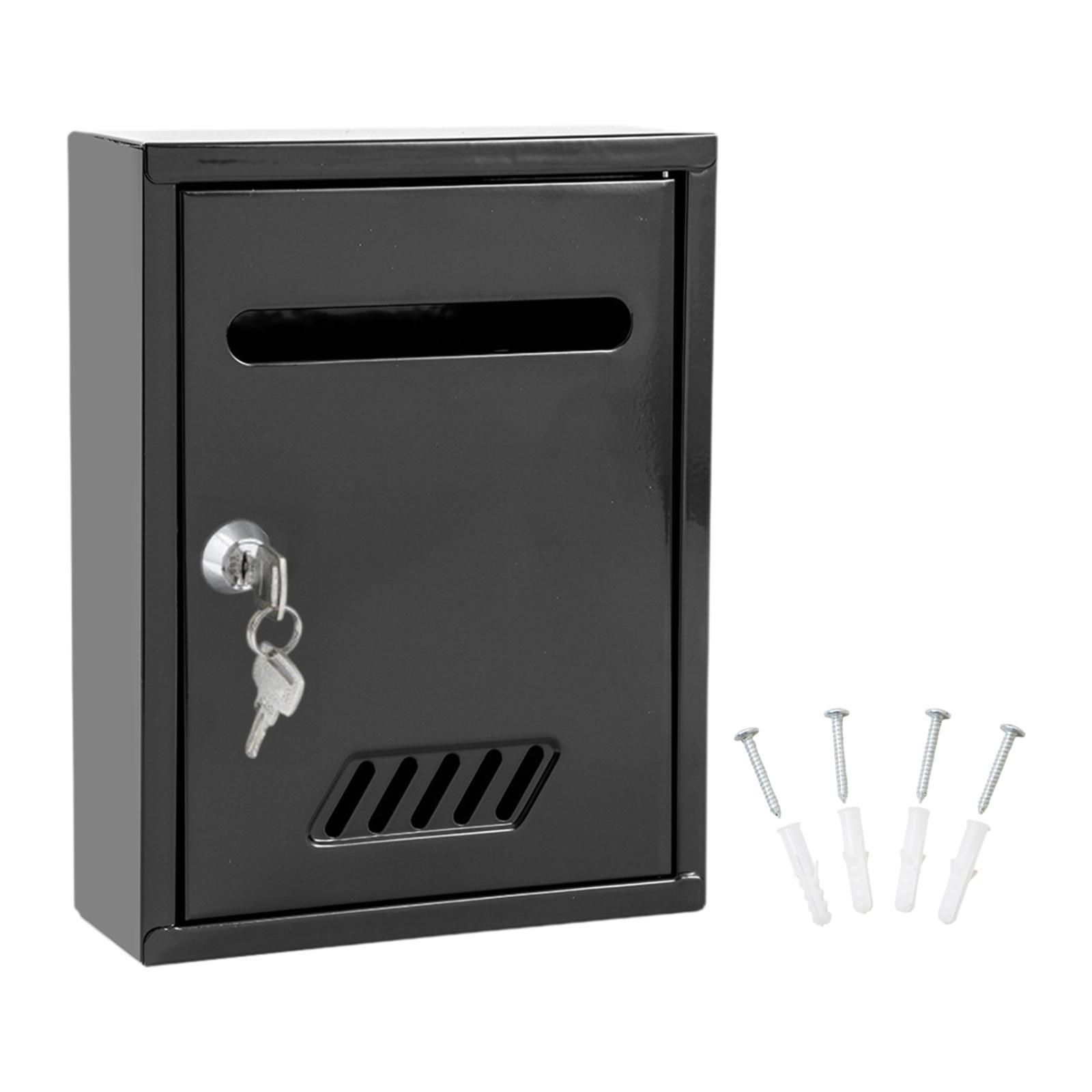 Wall Mount Mailbox Security Drop Box Letter Box with 2 Keys Lockable Mail Box чёрный
Wall Mount Mailbox Security Drop Box Letter Box with 2 Keys Lockable Mail Box чёрный