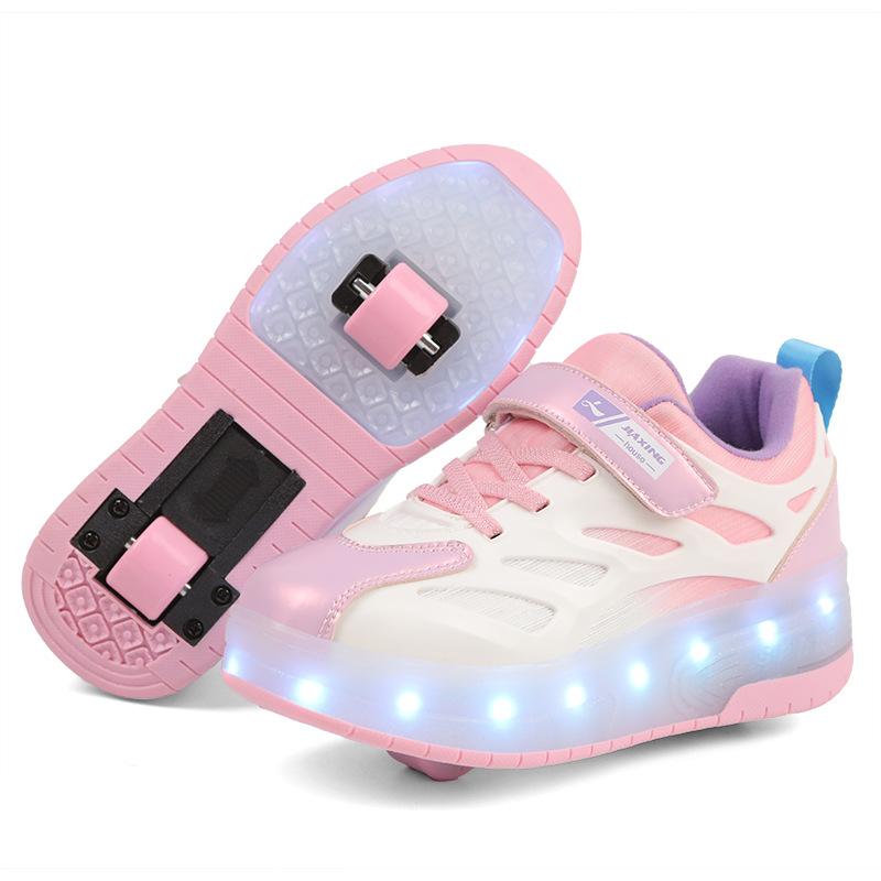 New Double Wheel Pulley Shoes Boys Children s Shoes with Wheels Girls Skating Shoes Glow 40 білий
New Double Wheel Pulley Shoes Boys Children s Shoes with Wheels Girls Skating Shoes Glow 40 білий