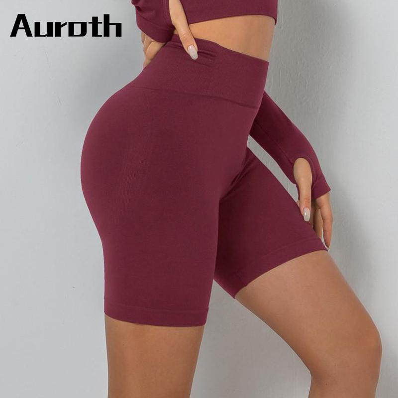 Бесшовные спортивные шорты Auroth, женские эластичные короткие леггинсы для фитнеса, йоги, брюки для бега, брюки персикового цвета
Бесшовные спортивные шорты Auroth, женские эластичные короткие леггинсы для фитнеса, йоги, брюки для бега, брюки персикового цвета