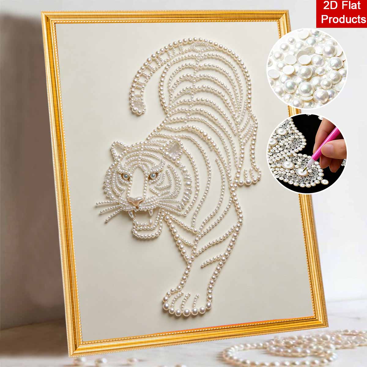 5D DIY Pearl Diamond Painting Kit Majestic Tiger Full Drill Embroidery Mosaic Art Home Wall Decor Gift 30x40cm
5D DIY Pearl Diamond Painting Kit Majestic Tiger Full Drill Embroidery Mosaic Art Home Wall Decor Gift 30x40cm