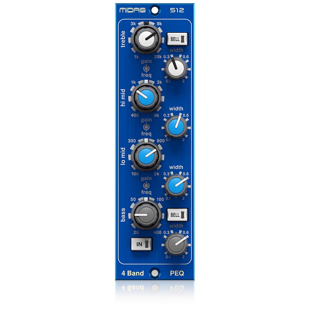 Midas 500 Series Parametric Equalizer 512 500 Series 4 Band Full Parametric Equalizer Based on Midas HERITAGE 3000
Midas 500 Series Parametric Equalizer 512 500 Series 4 Band Full Parametric Equalizer Based on Midas HERITAGE 3000