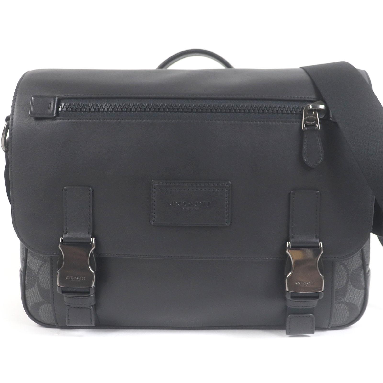 COACH Shoulder Bag Signature Truck Messenger Bag black leather mens C2793 Used
COACH Shoulder Bag Signature Truck Messenger Bag black leather mens C2793 Used