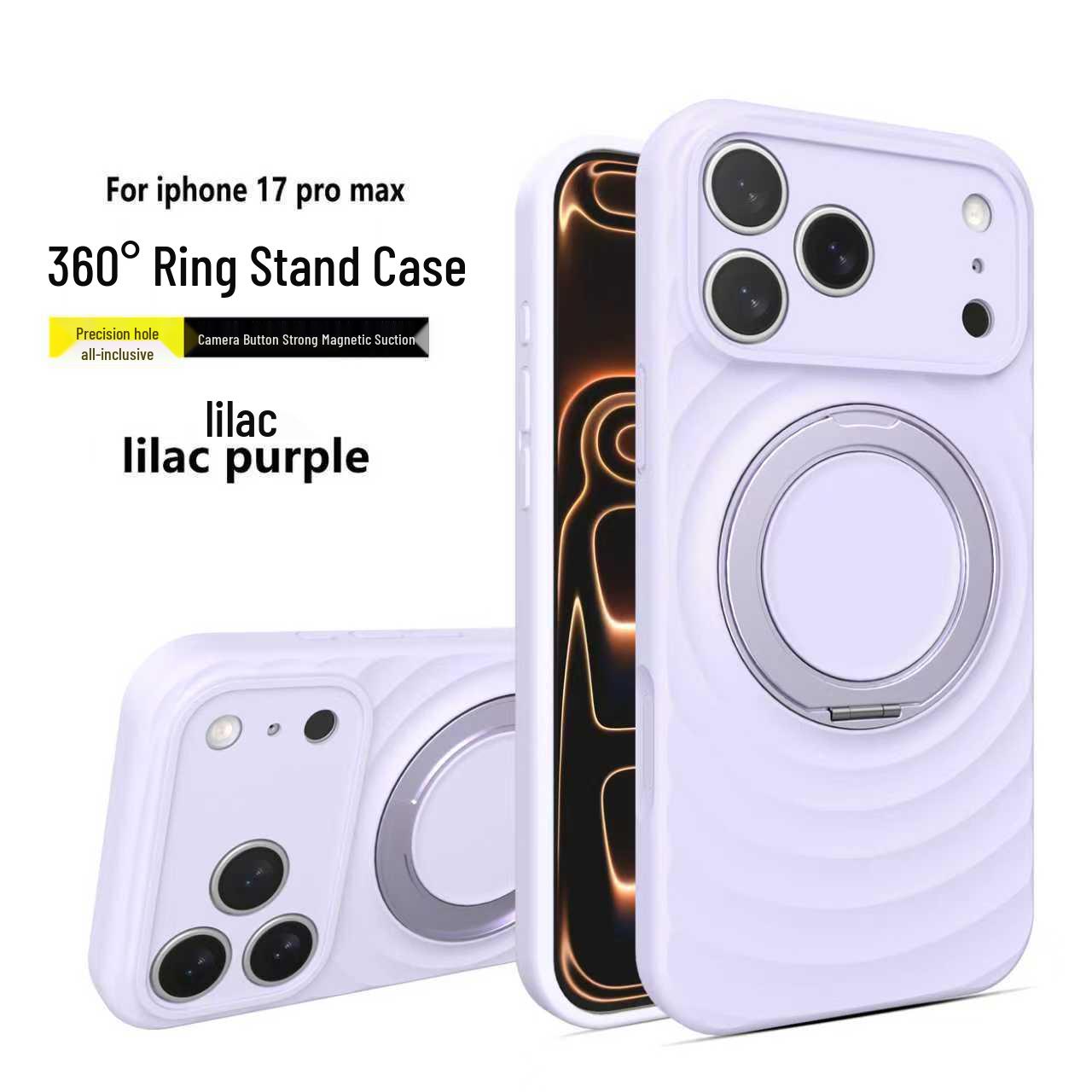Wave Pattern Magnetic Liquid Silicone Case with 360° Bracket for Apple 16 Pro Max - Full Camera Coverage 15 Pro Max
Wave Pattern Magnetic Liquid Silicone Case with 360° Bracket for Apple 16 Pro Max - Full Camera Coverage 15 Pro Max