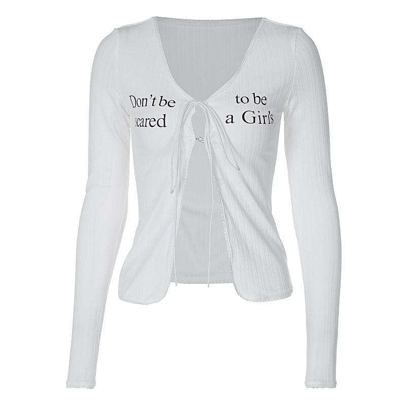 Women s Print Tether Lace Slim Long Sleeve Top White S
Women s Print Tether Lace Slim Long Sleeve Top White S