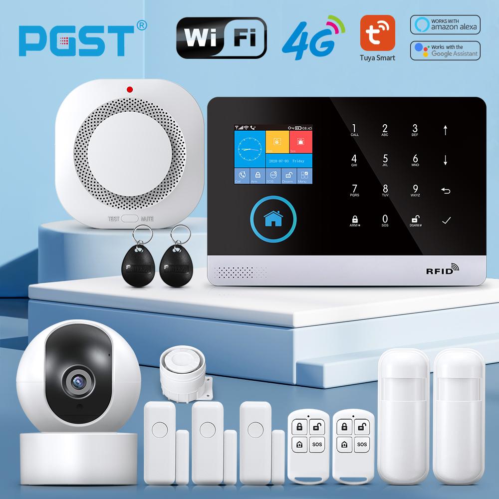 PGST 103 2,4-дюймовый экран 4G 2G WIFI GSM домашняя система безопасности Bulgar для дома 433 МГц управление через приложение RFID-карта с PIR Motion
PGST 103 2,4-дюймовый экран 4G 2G WIFI GSM домашняя система безопасности Bulgar для дома 433 МГц управление через приложение RFID-карта с PIR Motion