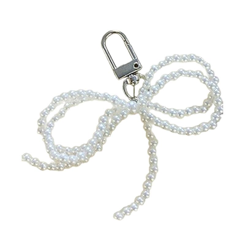 Bowknot Shaped Keychain Pendant Pearls Beaded Butterfly Knots Key Chain Fashionable Bows Ornament for Phones Bag Car Key
Bowknot Shaped Keychain Pendant Pearls Beaded Butterfly Knots Key Chain Fashionable Bows Ornament for Phones Bag Car Key
