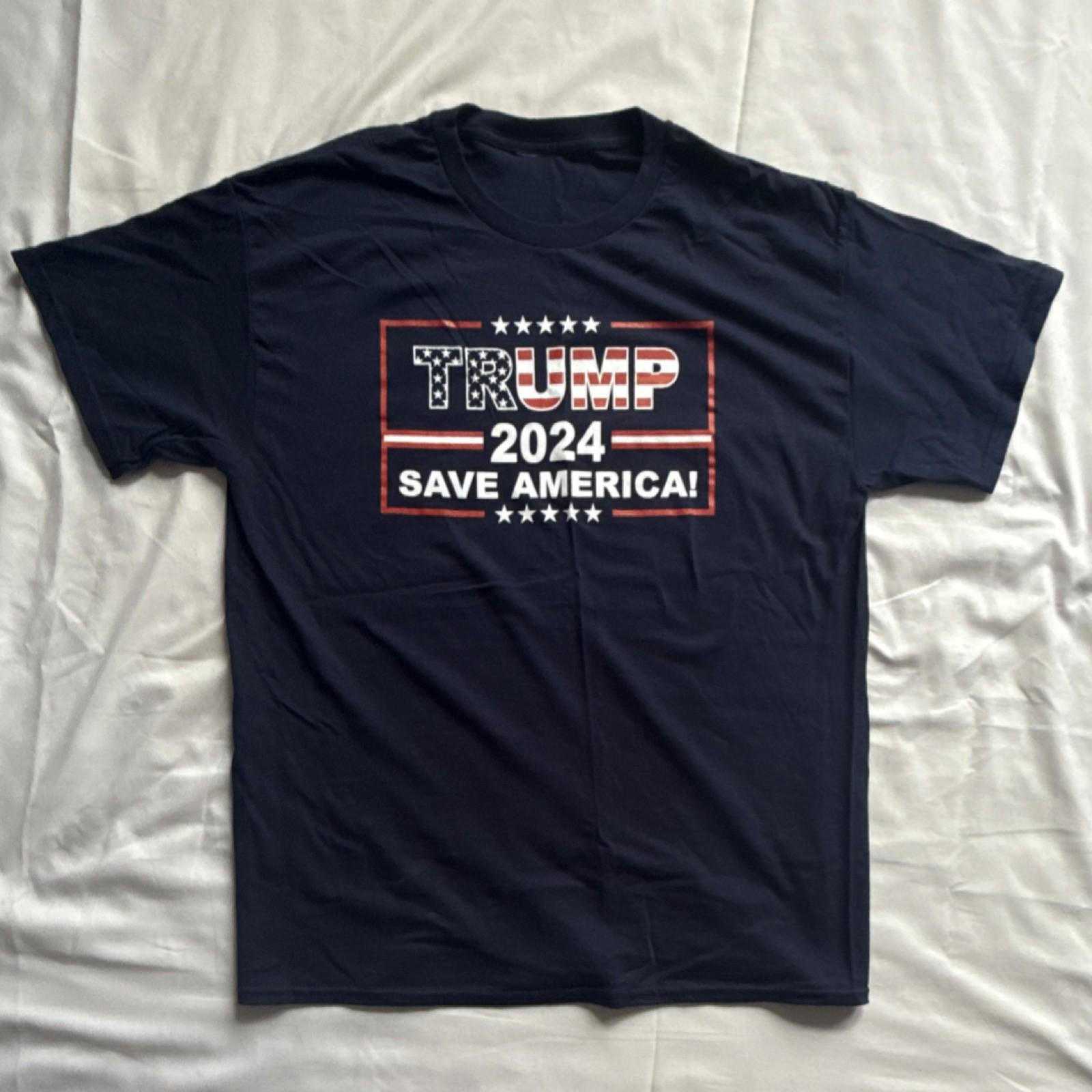 TRUMP 2024 Save America Graphic Print Blue L Men s Crew Neck Short Sleeve Tee 5XL різнокольоровий
TRUMP 2024 Save America Graphic Print Blue L Men s Crew Neck Short Sleeve Tee 5XL різнокольоровий
