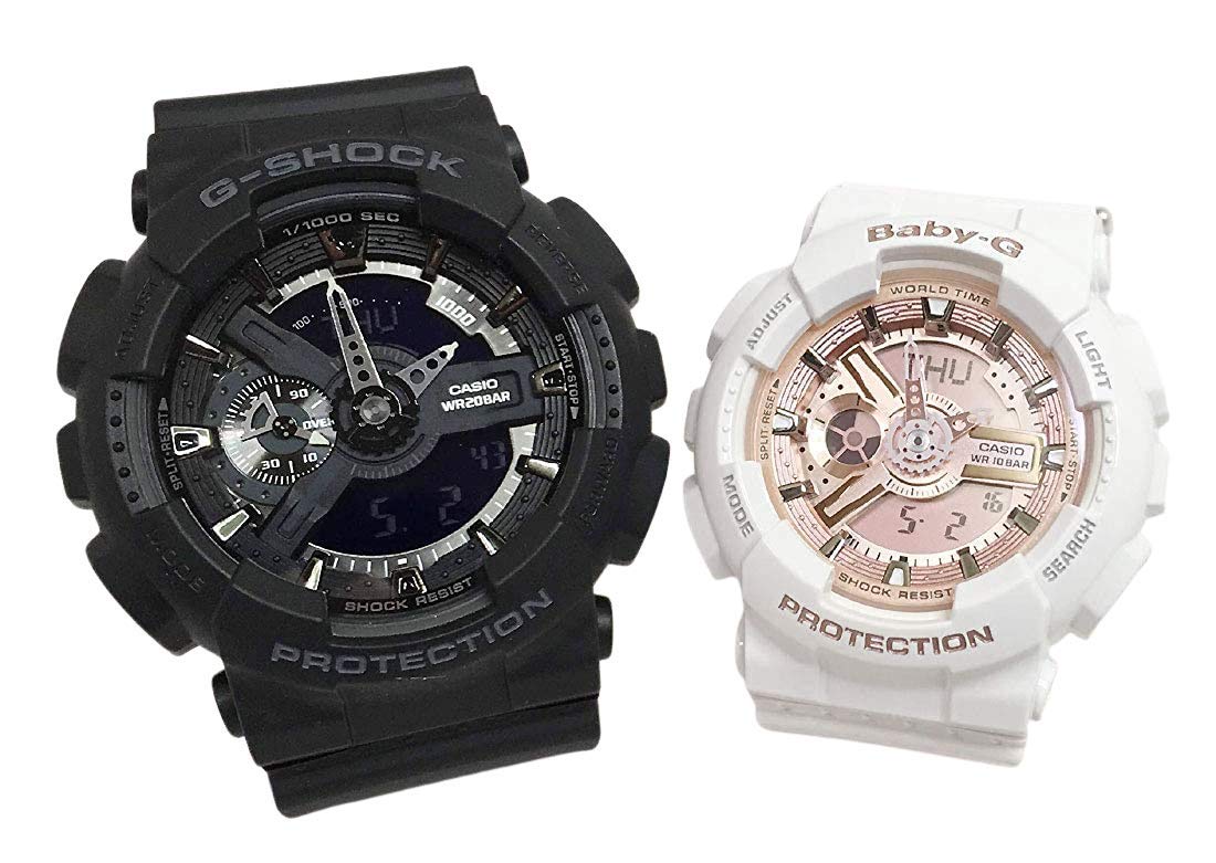 Casio CASIO watch G-SHOCK & BABY-G pair watch in genuine pair case G-Shock & Baby G Black Black White White GA-110-1BJF BA-110-7A1JF
Casio CASIO watch G-SHOCK & BABY-G pair watch in genuine pair case G-Shock & Baby G Black Black White White GA-110-1BJF BA-110-7A1JF