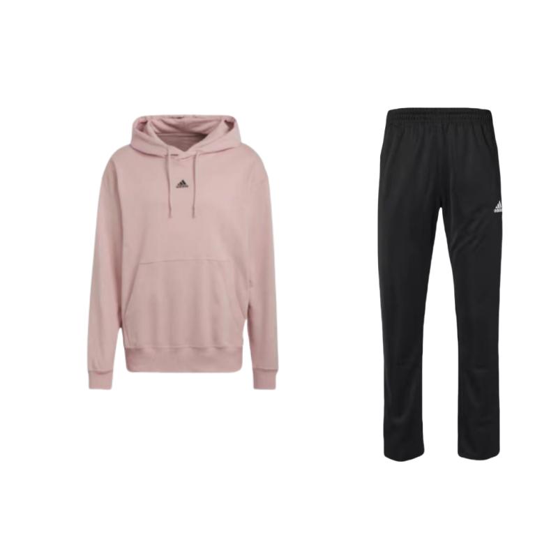 Adidas Sports Lifestyle Series Solid Color Brand Logo Design Hooded Long Sleeve Top Comfortable Mid Waist Pants Casual Sports Suit TR30P-BW+HE4348 S
Adidas Sports Lifestyle Series Solid Color Brand Logo Design Hooded Long Sleeve Top Comfortable Mid Waist Pants Casual Sports Suit TR30P-BW+HE4348 S