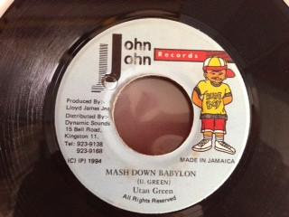 7inch Record UTAN GREEN - Mash Down Babylon NONE John John Recor 1994 Jamaica Reggae, Ska & Dub Used
7inch Record UTAN GREEN - Mash Down Babylon NONE John John Recor 1994 Jamaica Reggae, Ska & Dub Used