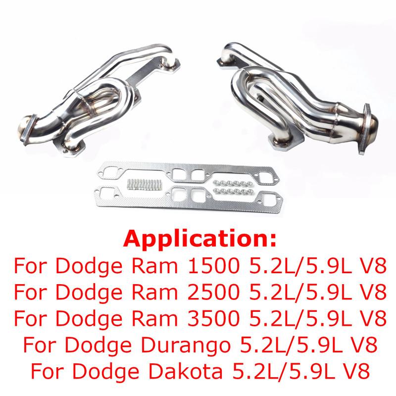 201 Stainless Steel Exhaust Header For Dodge Ram 1500 2500 3500 Durango Dakota 5.2L 5.9L V8 Engine срібний
201 Stainless Steel Exhaust Header For Dodge Ram 1500 2500 3500 Durango Dakota 5.2L 5.9L V8 Engine срібний