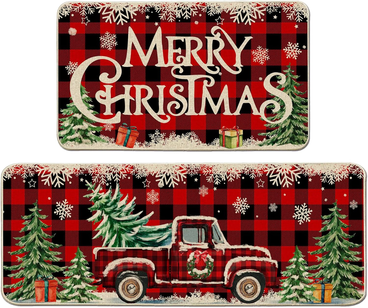 Vikama 1/2Pcs Christmas Kitchen Floor Mat Festive Atmosphere Home Decor Indoor Outdoor Area Carpet Entry Welcome Doormat 40X60CM 1PC
Vikama 1/2Pcs Christmas Kitchen Floor Mat Festive Atmosphere Home Decor Indoor Outdoor Area Carpet Entry Welcome Doormat 40X60CM 1PC