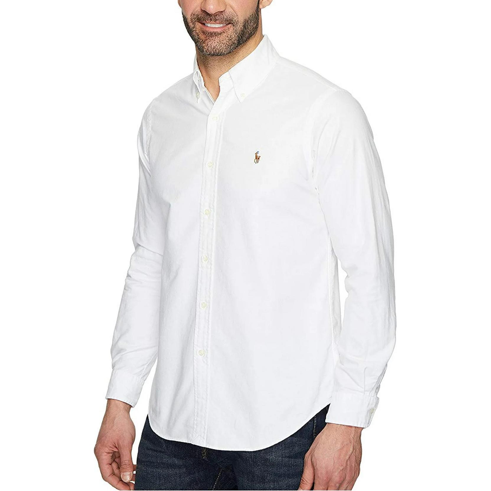 Polo Ralph Lauren Однотонная рубашка с воротником поло, однобортная, с длинным рукавом, мужская, белая 710548535-001 L
Polo Ralph Lauren Однотонная рубашка с воротником поло, однобортная, с длинным рукавом, мужская, белая 710548535-001 L