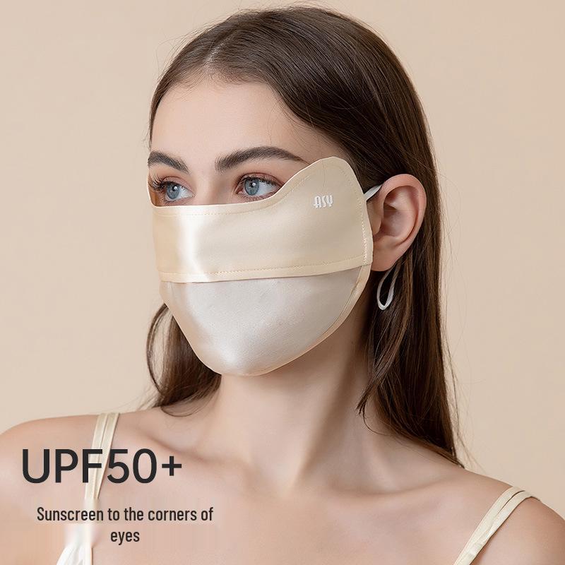 Women s Summer Silk Sun Protection Mask - 100% Mulberry Silk, Anti-UV, Breathable Veil with Eye Corner Shield.
Women s Summer Silk Sun Protection Mask - 100% Mulberry Silk, Anti-UV, Breathable Veil with Eye Corner Shield.