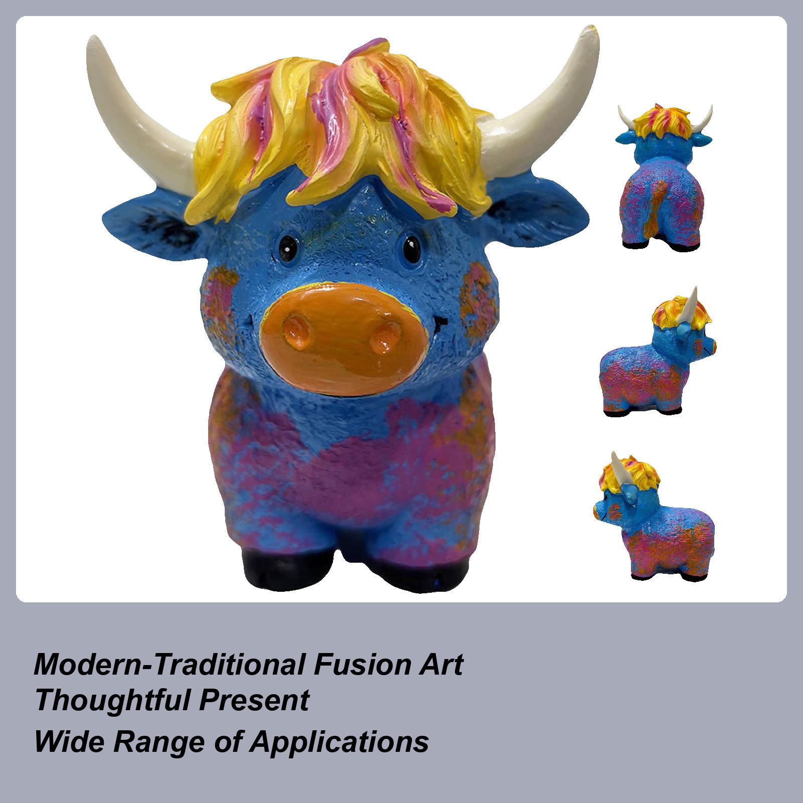 Highland Cow Figurine Ornaments Colored Yak Statue Resin Handicrafts Decorations Handcrafted Cattle Figurine Ornament China Mainland
Highland Cow Figurine Ornaments Colored Yak Statue Resin Handicrafts Decorations Handcrafted Cattle Figurine Ornament China Mainland