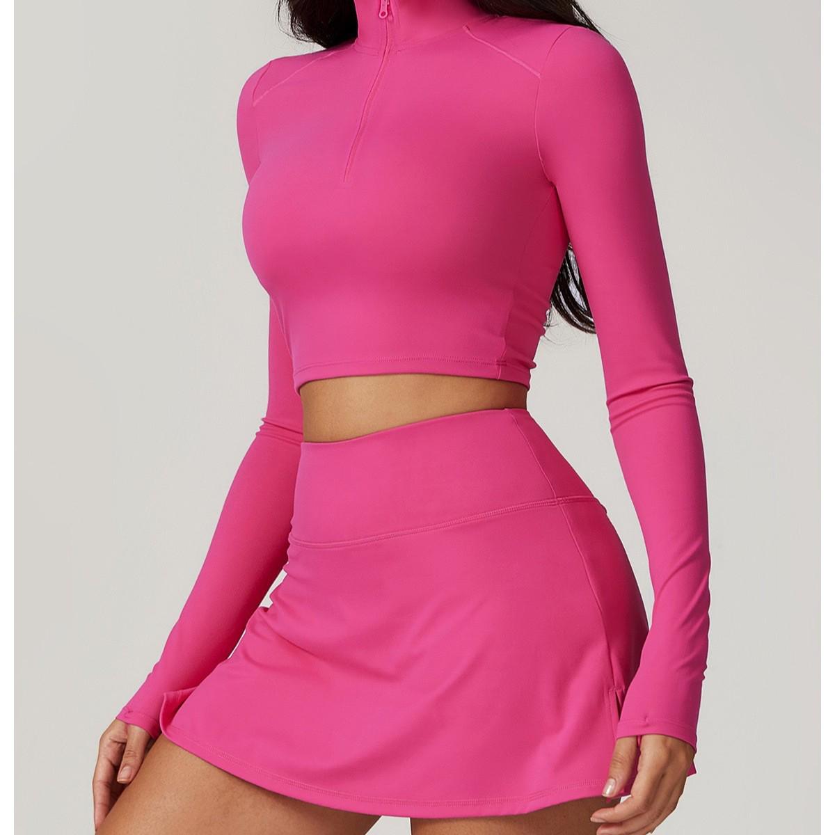 Топ для йоги с длинным рукавом на молнии и быстросохнущий комплект юбки для женщин XL
Топ для йоги с длинным рукавом на молнии и быстросохнущий комплект юбки для женщин XL