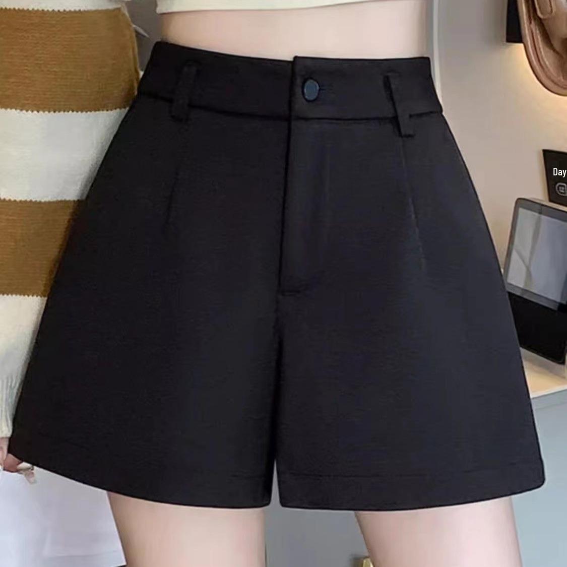 2023 Women s High-Waisted Black Woolen Shorts - Slimming, Versatile Wide-Leg Booty Shorts for Spring and Autumn L чёрный
2023 Women s High-Waisted Black Woolen Shorts - Slimming, Versatile Wide-Leg Booty Shorts for Spring and Autumn L чёрный