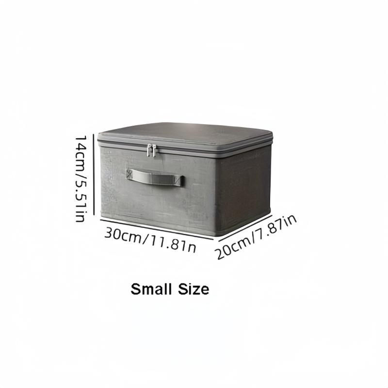 Foldable Storage Box with Lid and Handle, Portable Storage Box with Zipper, Used for Clothing, Bedding, and Household Items
Foldable Storage Box with Lid and Handle, Portable Storage Box with Zipper, Used for Clothing, Bedding, and Household Items