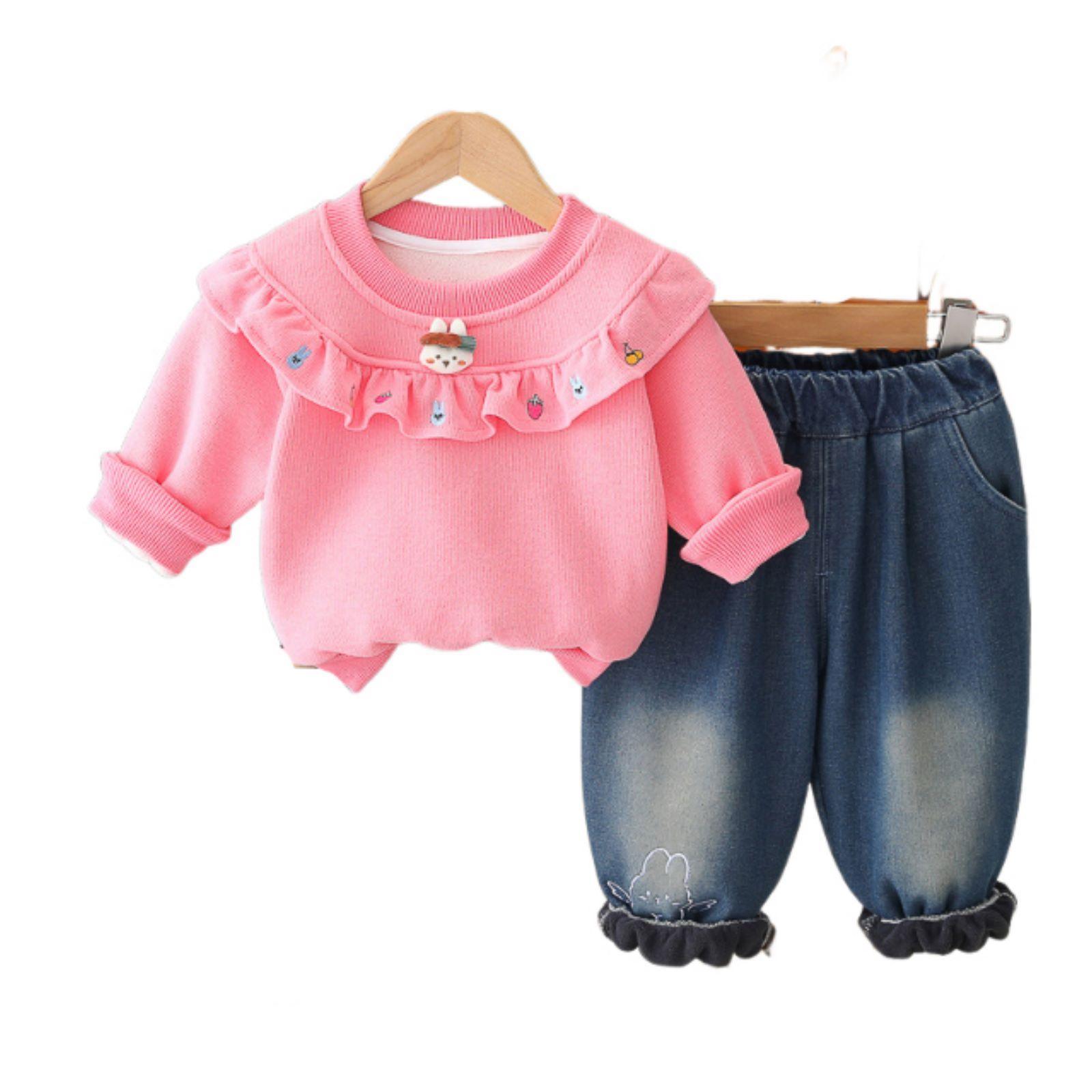 Детский повседневный комплект с длинным рукавом, удобные наряды для повседневной носки 100 розовый
Детский повседневный комплект с длинным рукавом, удобные наряды для повседневной носки 100 розовый