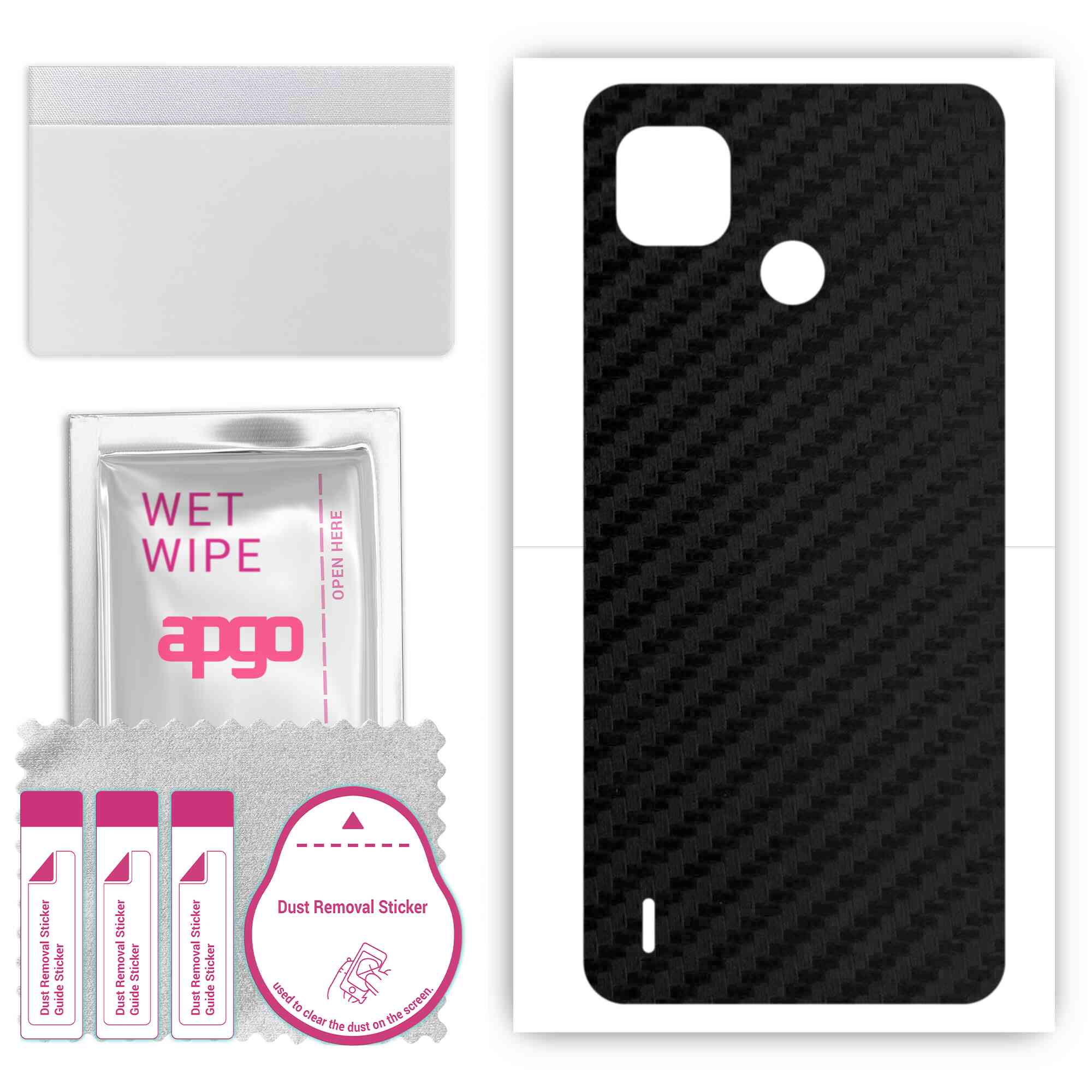 apgo Protective Skin Sticker for the back compatible with Tecno Pop 4, Wrap Film, Foil, Vinyl - Pattern Carbon Black
apgo Protective Skin Sticker for the back compatible with Tecno Pop 4, Wrap Film, Foil, Vinyl - Pattern Carbon Black