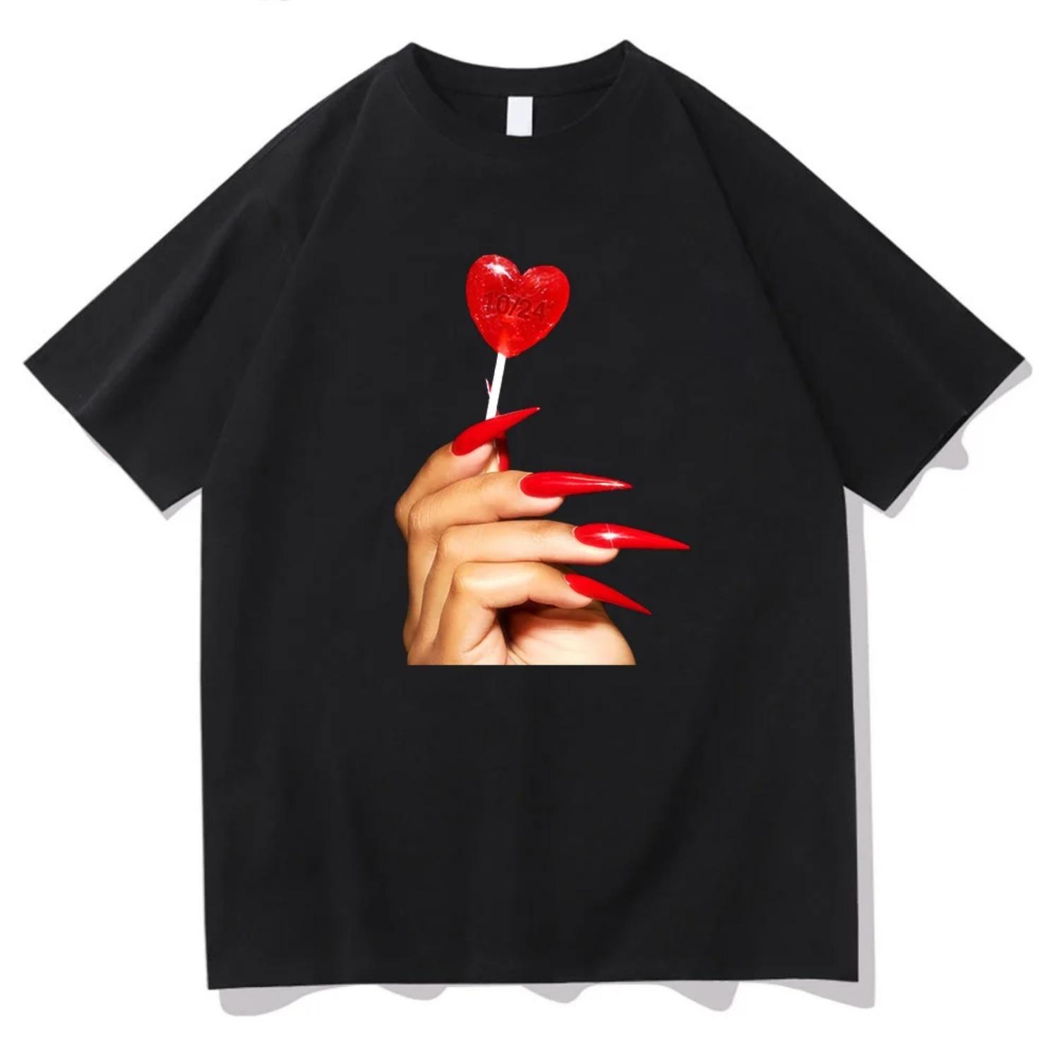 Megan Thee Stallion Lover Girl Candy Heart T Shirts Hot Girl Summer Cotton T-shirt Unisex Rapper HipHop Fashion Short Sleeve Tee S чёрный
Megan Thee Stallion Lover Girl Candy Heart T Shirts Hot Girl Summer Cotton T-shirt Unisex Rapper HipHop Fashion Short Sleeve Tee S чёрный