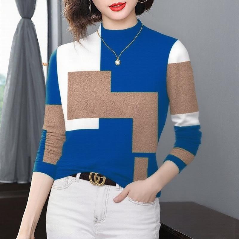 2025 Women s Elegant Color Block Long Sleeve Top, Half-High Collar, Age-Reducing, Plus Velvet, Thickened, Warm Base Layer for Mothers 2XL
2025 Women s Elegant Color Block Long Sleeve Top, Half-High Collar, Age-Reducing, Plus Velvet, Thickened, Warm Base Layer for Mothers 2XL