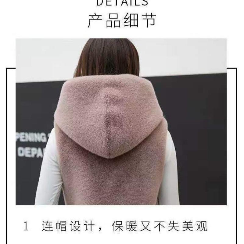 Женская куртка из искусственной кожи с волосатой спиной, осенне-зимняя одежда, средней длины, с капюшоном, свободного кроя, имитация норковой шубы, жилет 2XL розовый
Женская куртка из искусственной кожи с волосатой спиной, осенне-зимняя одежда, средней длины, с капюшоном, свободного кроя, имитация норковой шубы, жилет 2XL розовый