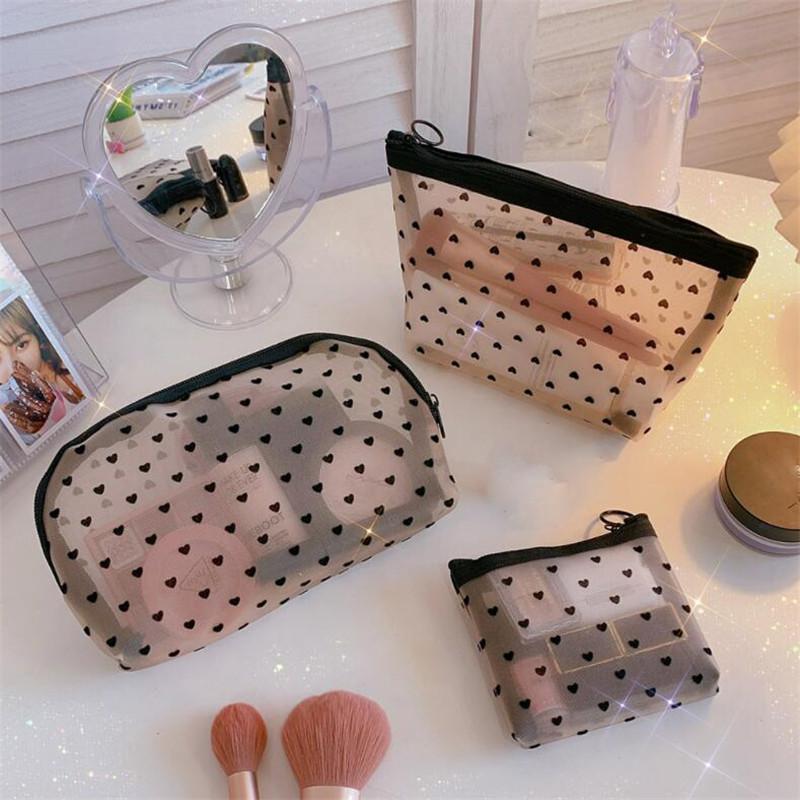 Women Mesh Cosmetic Bag Travel Storage Makeup Bag Organizer Female Make Up Pouch Portable Small Large Toiletry Beauty Case
Women Mesh Cosmetic Bag Travel Storage Makeup Bag Organizer Female Make Up Pouch Portable Small Large Toiletry Beauty Case