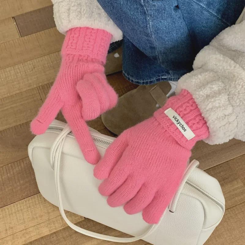 Women s Pink Wool Blend Knitted Gloves - Korean Style Cute Windproof Winter Cycling Gloves One Size хакі
Women s Pink Wool Blend Knitted Gloves - Korean Style Cute Windproof Winter Cycling Gloves One Size хакі