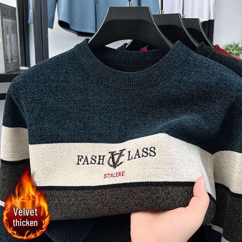 Men s Winter Round Neck Chenille Sweater - New Style Knitwear L синій
Men s Winter Round Neck Chenille Sweater - New Style Knitwear L синій