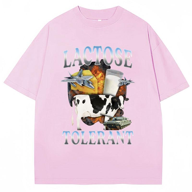 Lactose Tolerant Funny Milk Print T Shirt Men Women Retro Fashion Short Sleeve Cotton Summer Humor T Shirts Gifts 3XL
Lactose Tolerant Funny Milk Print T Shirt Men Women Retro Fashion Short Sleeve Cotton Summer Humor T Shirts Gifts 3XL