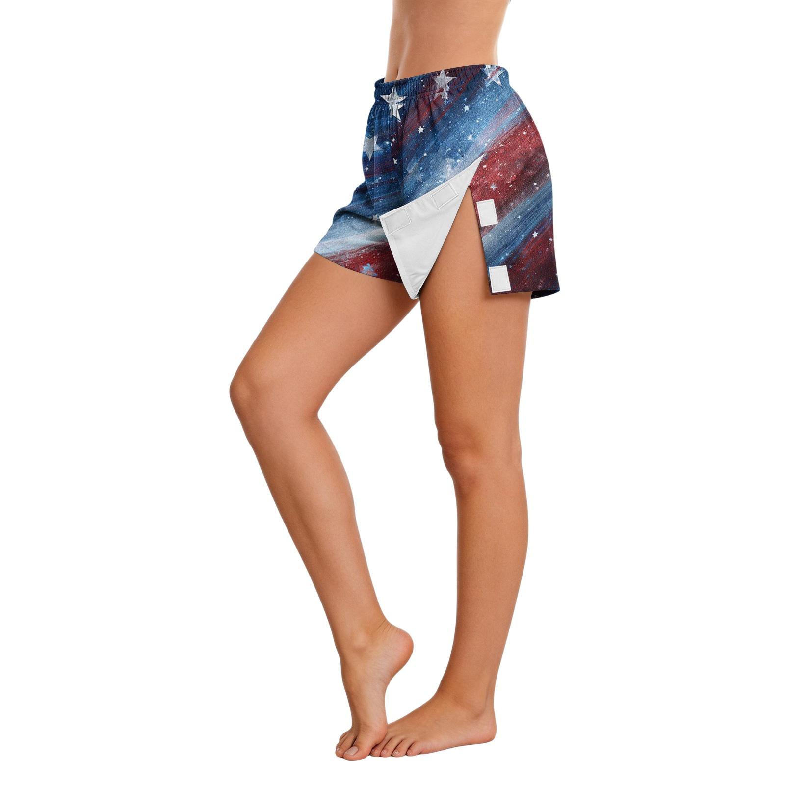 Women Independence Day Print Side Hook and Loop Closure Post Surgery Recovery Care Shorts Comfortable Fit Soft Fabric Elastic Waistband M
Women Independence Day Print Side Hook and Loop Closure Post Surgery Recovery Care Shorts Comfortable Fit Soft Fabric Elastic Waistband M