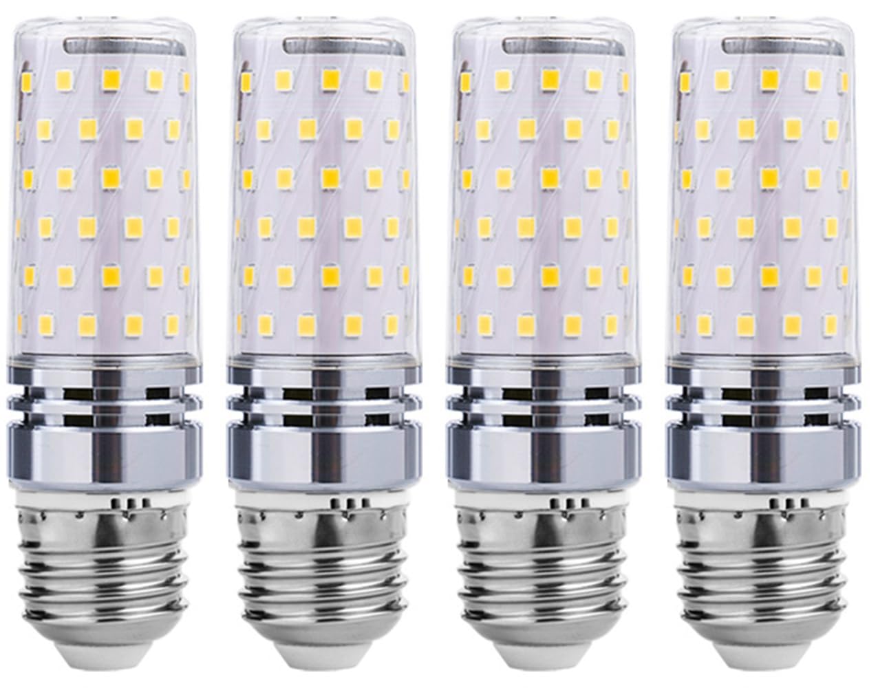 Pack of 4 16W LED Corn Light Bulbs, Ultra Bright, 1500lm (equivalent to a 120W mercury lamp), E26 Base, 6000K Daylight White, 85-265V, for
Pack of 4 16W LED Corn Light Bulbs, Ultra Bright, 1500lm (equivalent to a 120W mercury lamp), E26 Base, 6000K Daylight White, 85-265V, for