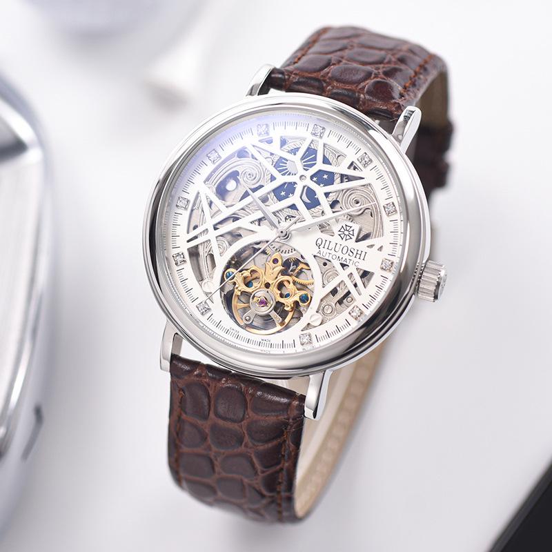 Мужские автоматические водонепроницаемые часы Qiluoshi Tourbillon Skeleton Starry Sky со стальным браслетом
Мужские автоматические водонепроницаемые часы Qiluoshi Tourbillon Skeleton Starry Sky со стальным браслетом