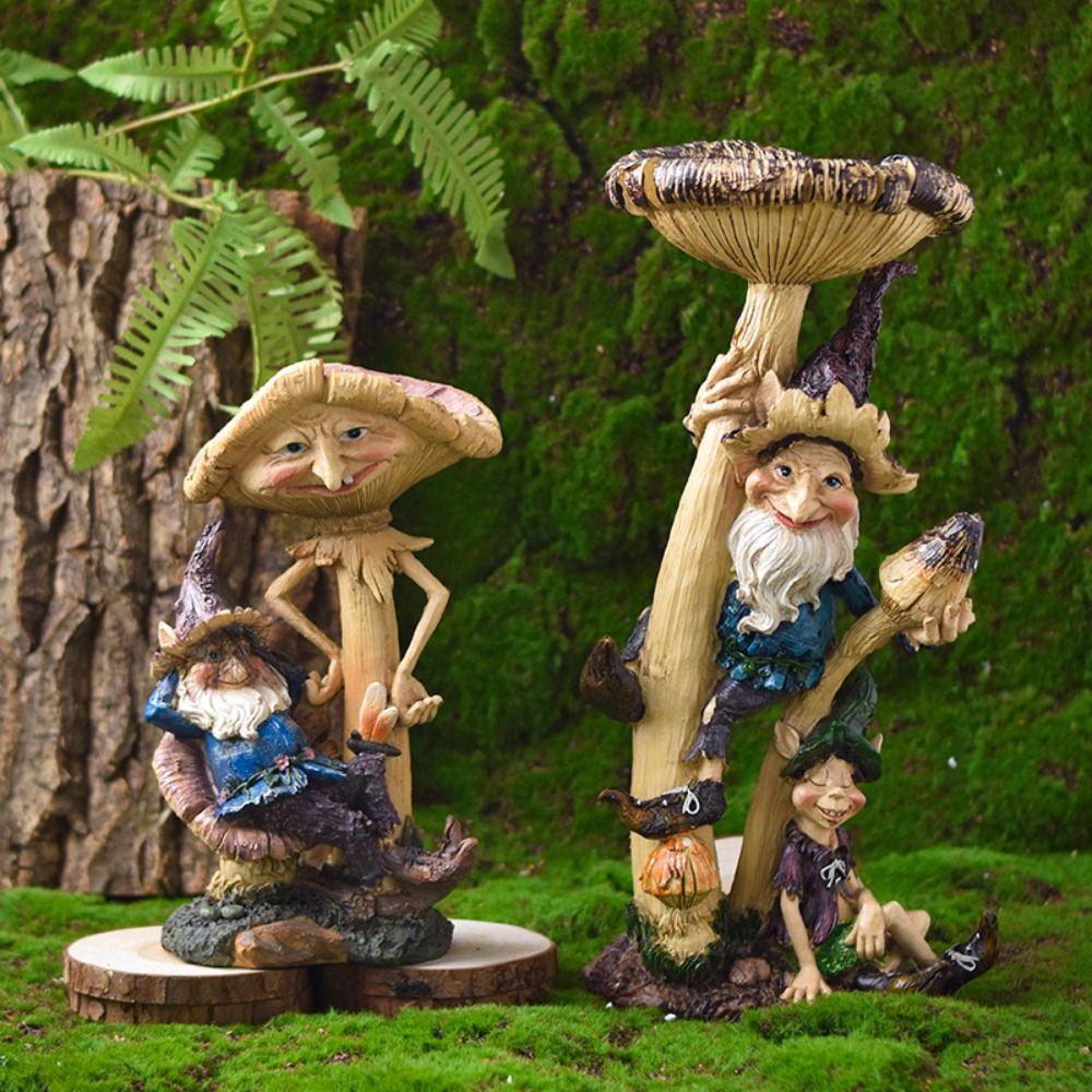 Cartoon Gnome Mushroom Elf Sculpture Lifelike Garden Dwarf Ornaments Outdoor Garden Style 2
Cartoon Gnome Mushroom Elf Sculpture Lifelike Garden Dwarf Ornaments Outdoor Garden Style 2