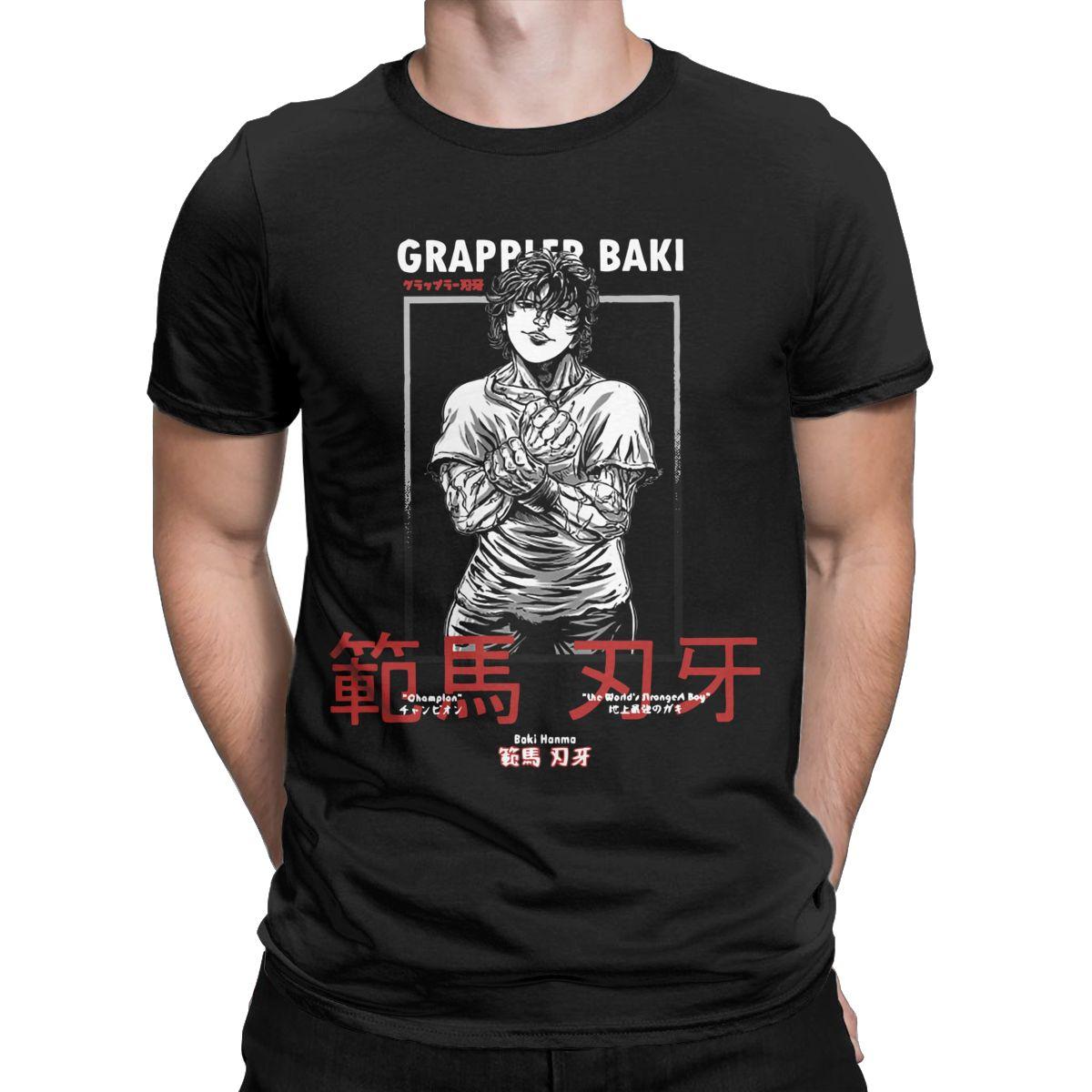 Мужские футболки Baki Hanma Grappler Yujiro Винтажная футболка с коротким рукавом аниме футболки с круглым вырезом
Мужские футболки Baki Hanma Grappler Yujiro Винтажная футболка с коротким рукавом аниме футболки с круглым вырезом