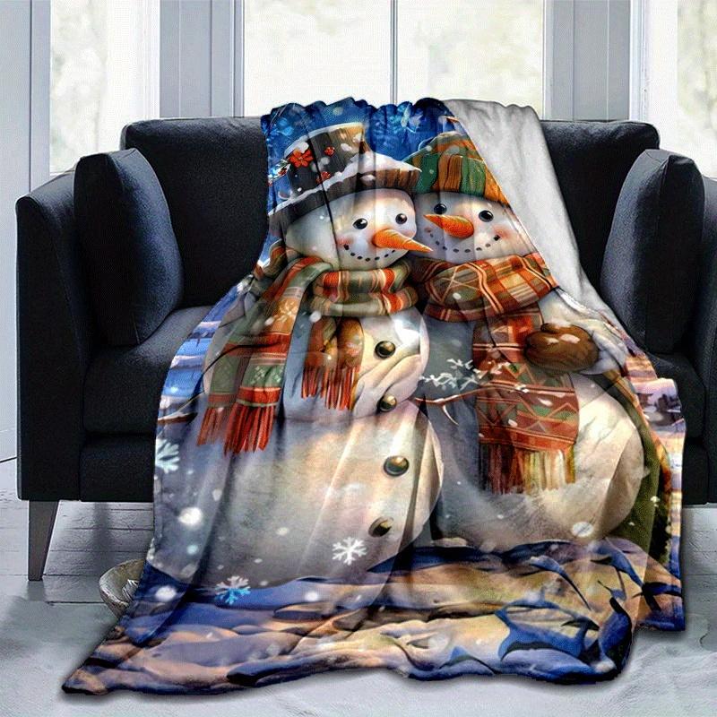1pc Christmas Snowman Printing Lightweight Flannel Blanket, Comfortable and Warm Blanket, for Camping Sofa Bed and Couch Office, Gift 100x150cm
1pc Christmas Snowman Printing Lightweight Flannel Blanket, Comfortable and Warm Blanket, for Camping Sofa Bed and Couch Office, Gift 100x150cm