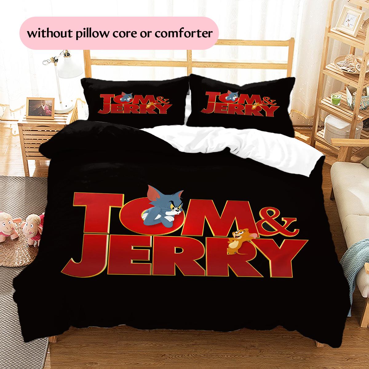 Tom and Jerry Classic Element Pattern Bedding Home Decoration Birthday & Festival Gift (1 * duvet cover + 2 * pillowcase, without core) 135x200cm
Tom and Jerry Classic Element Pattern Bedding Home Decoration Birthday & Festival Gift (1 * duvet cover + 2 * pillowcase, without core) 135x200cm