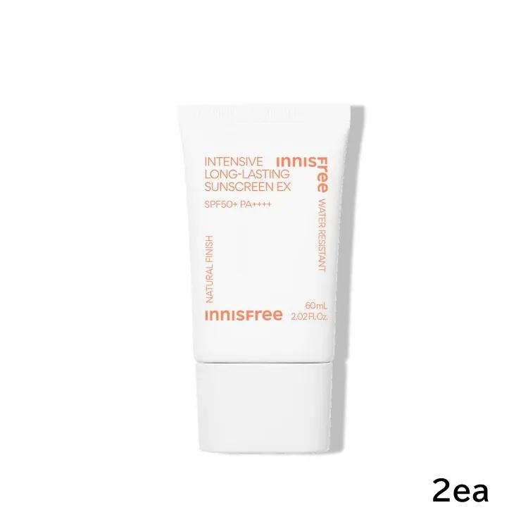 Innisfree Intensive Long-Lasting Sunscreen EX SPF50+ PA++++ High Protection Sun Cream Set 60mL x 2
Innisfree Intensive Long-Lasting Sunscreen EX SPF50+ PA++++ High Protection Sun Cream Set 60mL x 2