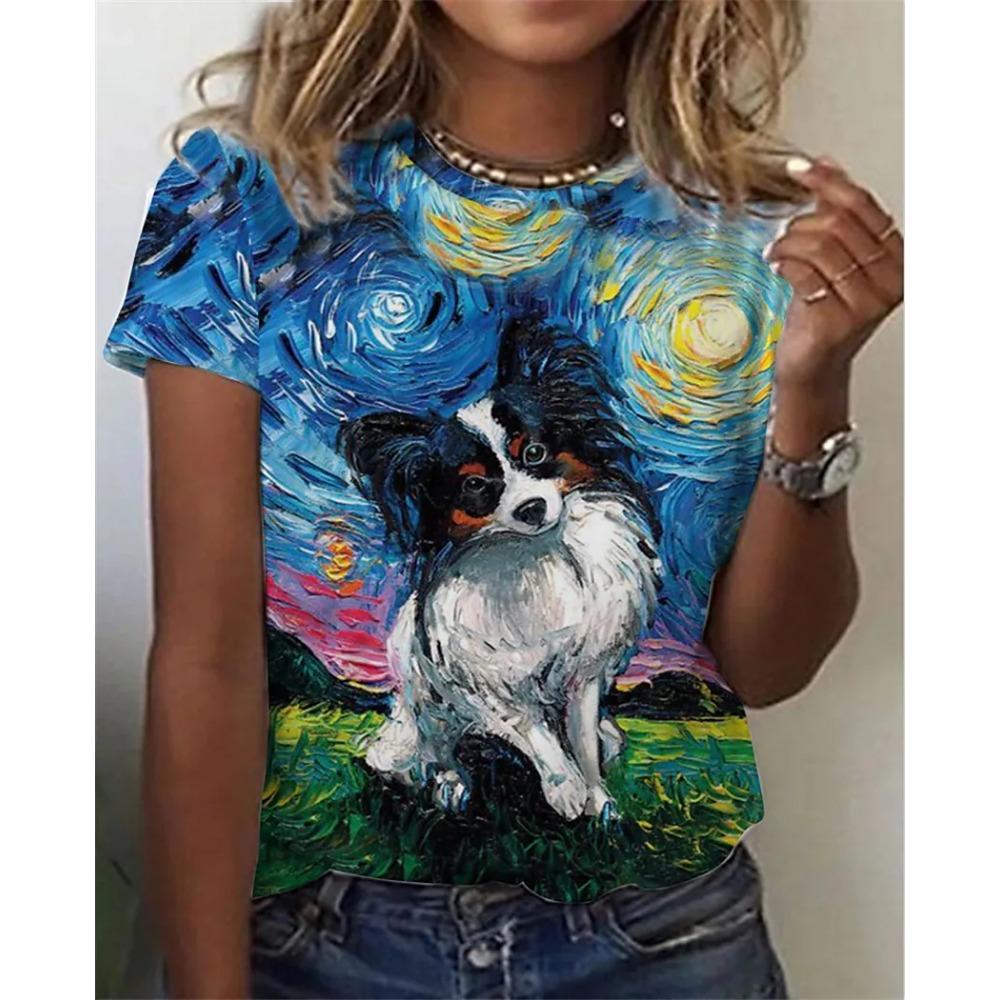 New Summer Elegant Women Abstract Fational Print Painting Tops Round Neck Oversized T Shirts Female Casual Daily Pullover 6XL
New Summer Elegant Women Abstract Fational Print Painting Tops Round Neck Oversized T Shirts Female Casual Daily Pullover 6XL
