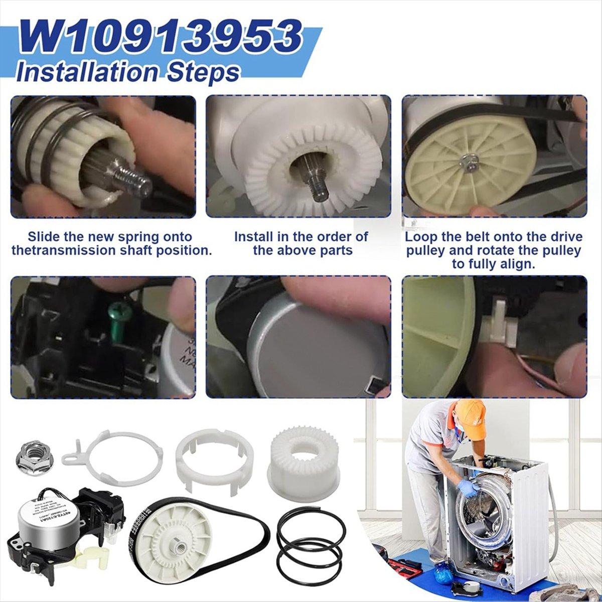 BHBL W10913953 Washer Shift Actuator W10721967 Pulley Clutch with W10006384 Drive Belt Kit for China Mainland
BHBL W10913953 Washer Shift Actuator W10721967 Pulley Clutch with W10006384 Drive Belt Kit for China Mainland